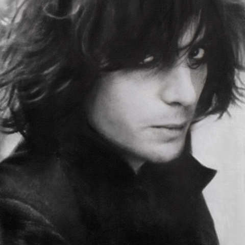 Syd Barrett - Charcoal, Pencil on Watercolor